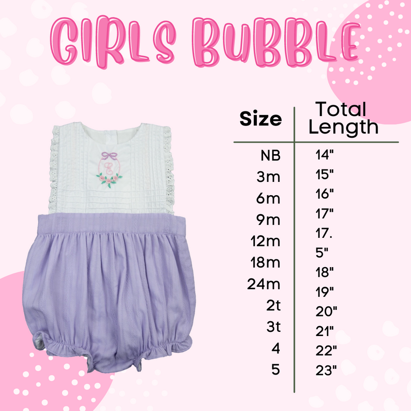 Girls Knit Smocked Tree Long Bubble