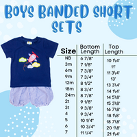 Boys Manger Banded Shorts Set