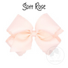 King Grosgrain Bow with Stitch Edge (Multiple Color Options)