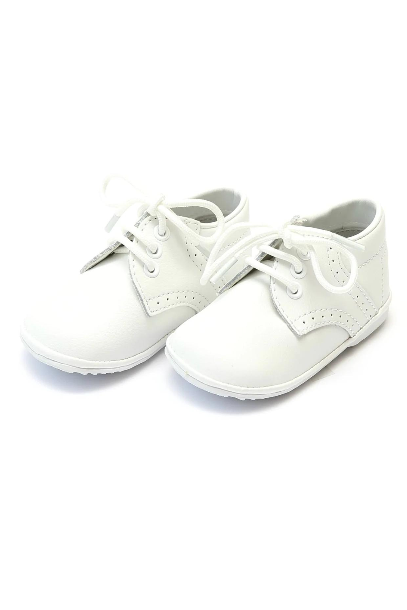 James Leather Lace Up Shoe (Baby)-White
