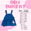 Girls Tractor Time Diaper Set