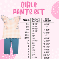Girls Simple Pajama Pants Set