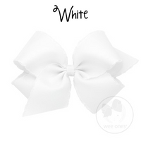 King Grosgrain Bow with Stitch Edge (Multiple Color Options)