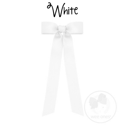 Mini Grosgrain Bowtie with Streamer Tails (Multiple Color Options)