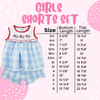 Girls Crayon Party Shorts Set