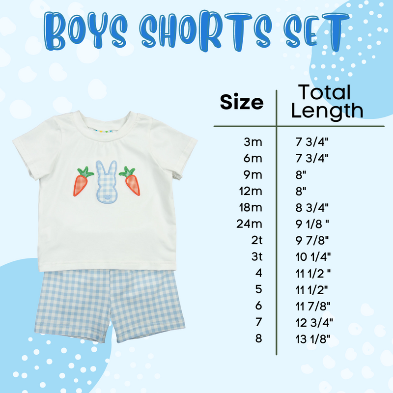 Boys Peach Seersucker Shorts Set