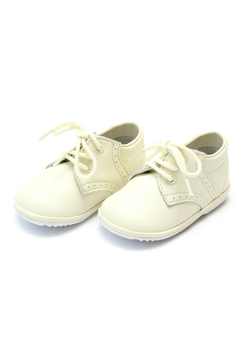 James Leather Lace Up Shoe (Baby)-Ecru