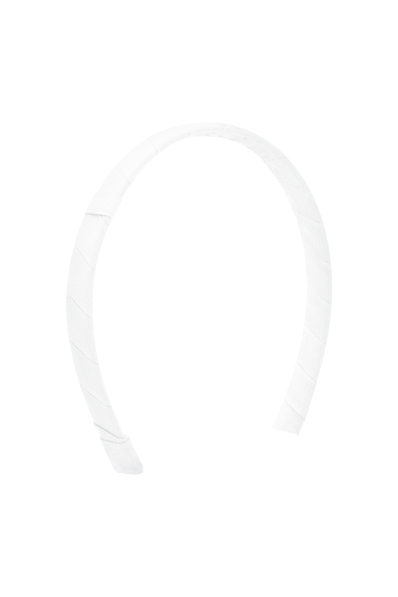 White Classic Grosgrain Wrapped Add-a-Bow Headband