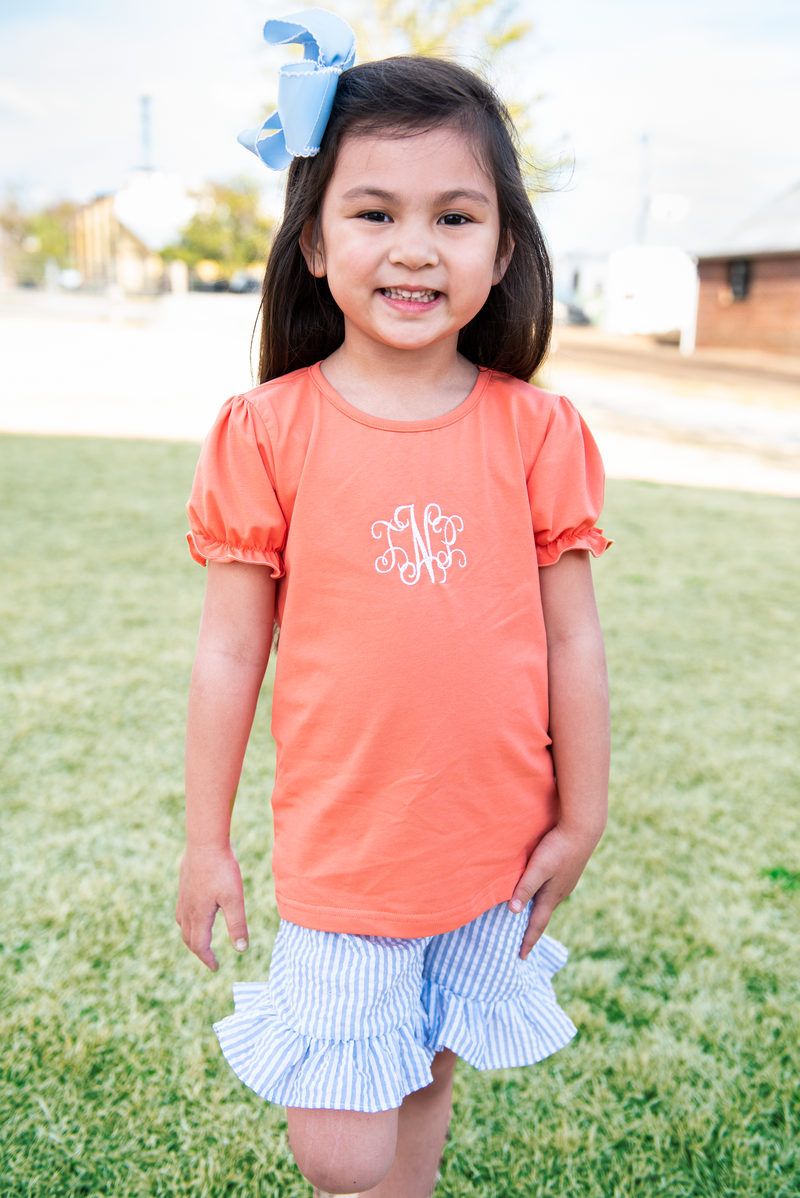 Girls Coral Shirt Only