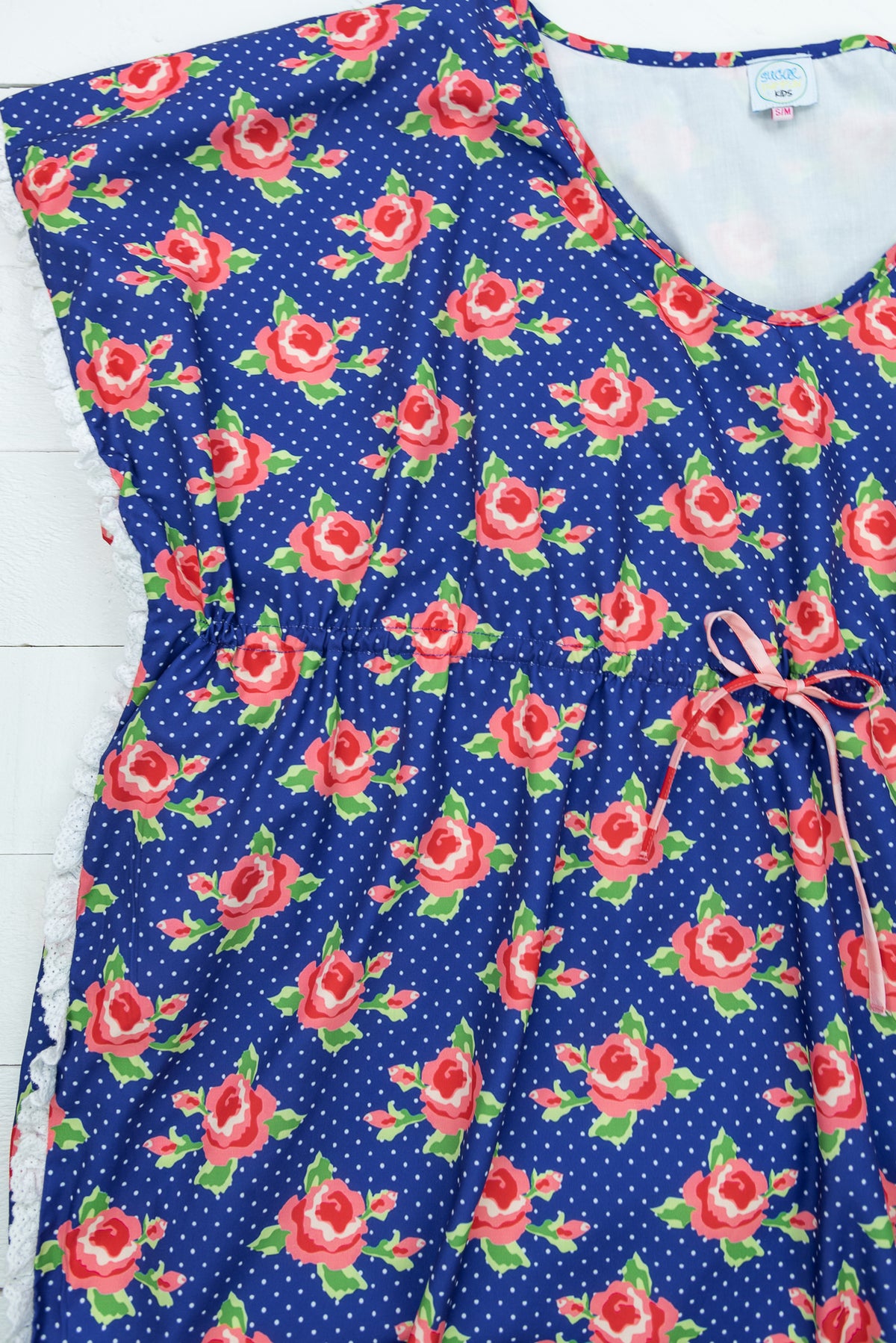 Women's Navy/Red Floral Swim Cover