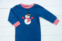 Boys Snowman Long PJ