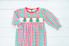 Girls Knit Smocked Tree Long Bubble