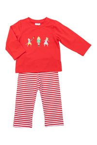 Boys Red Nutcracker Pant Set