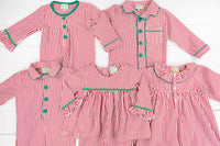 Girls Pinstripe PJ Pants Set