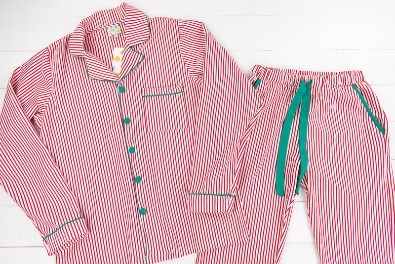 Moms Pinstripe PJ Pants Set