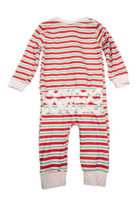 do not have Red/Green Stripe Ruffle Zip Up PJ