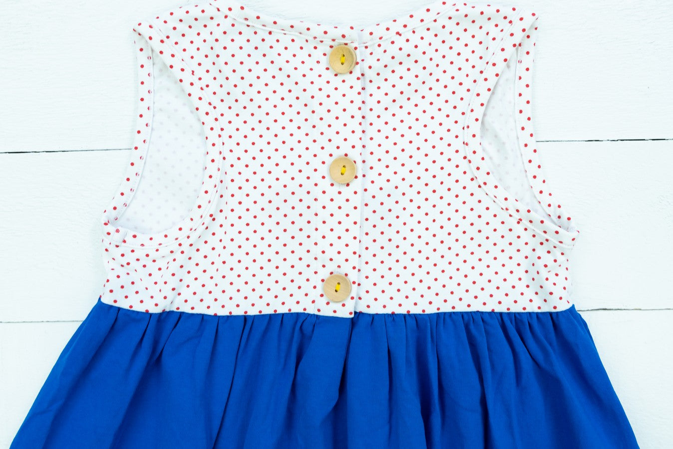 Girls Knit French Knot Flag Dress
