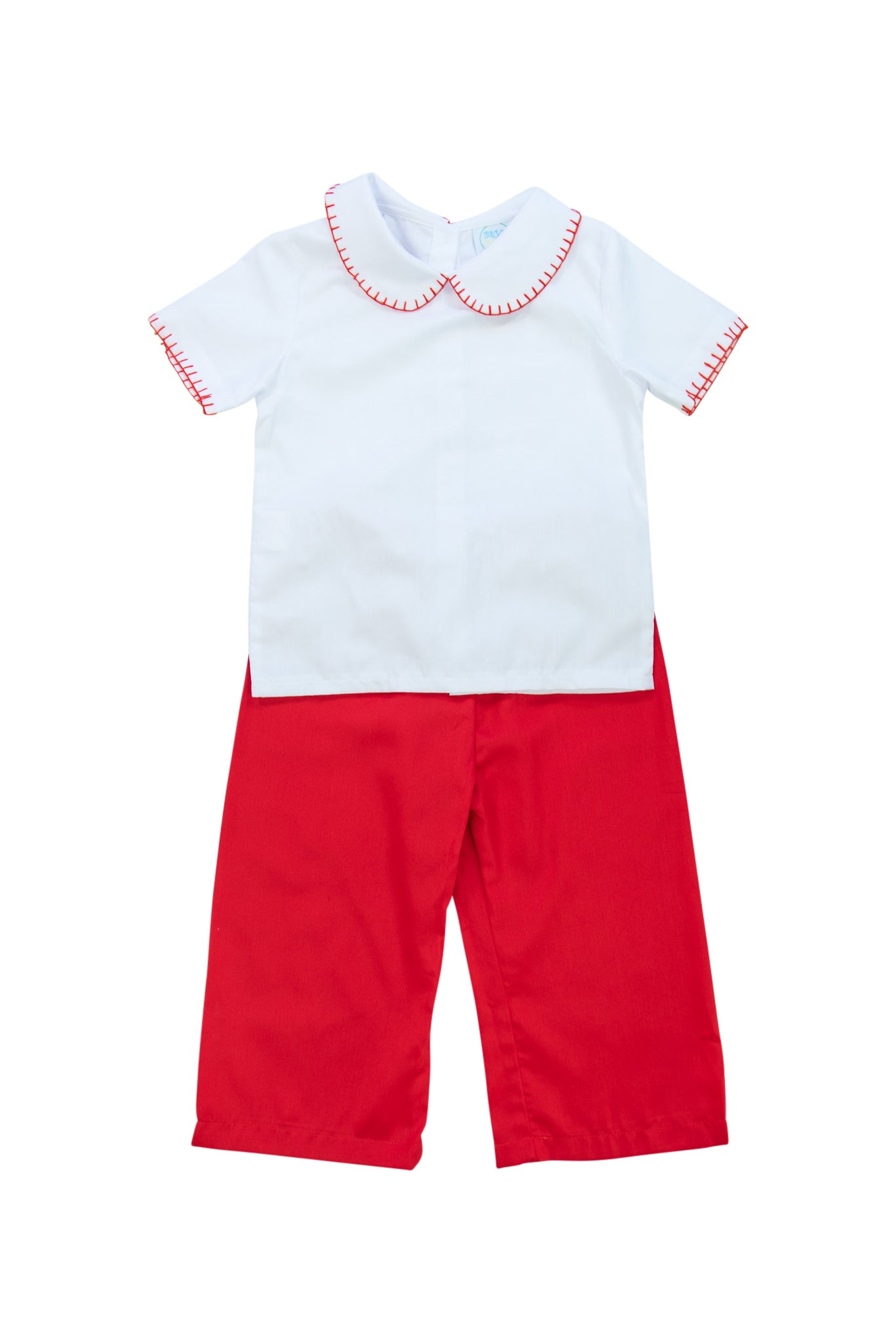 Boys Classic Red Pant Set