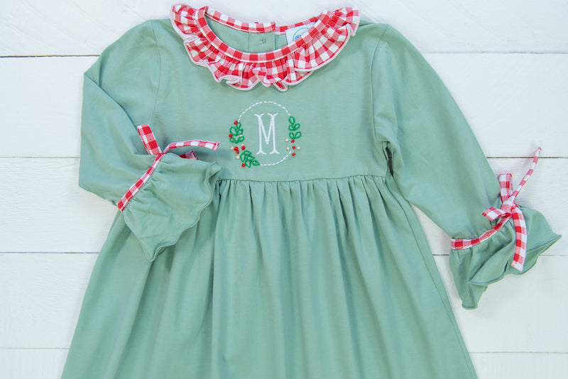 Girls Holly Initial Dress