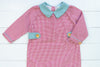 Boys Holiday Gingham Long Bubble