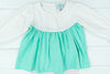 Girls Pink/Mint Stripe Pants Set