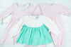 Girls Pink/Mint Stripe Pants Set