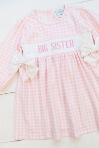Girls Big Sister Long Sleeve Dress