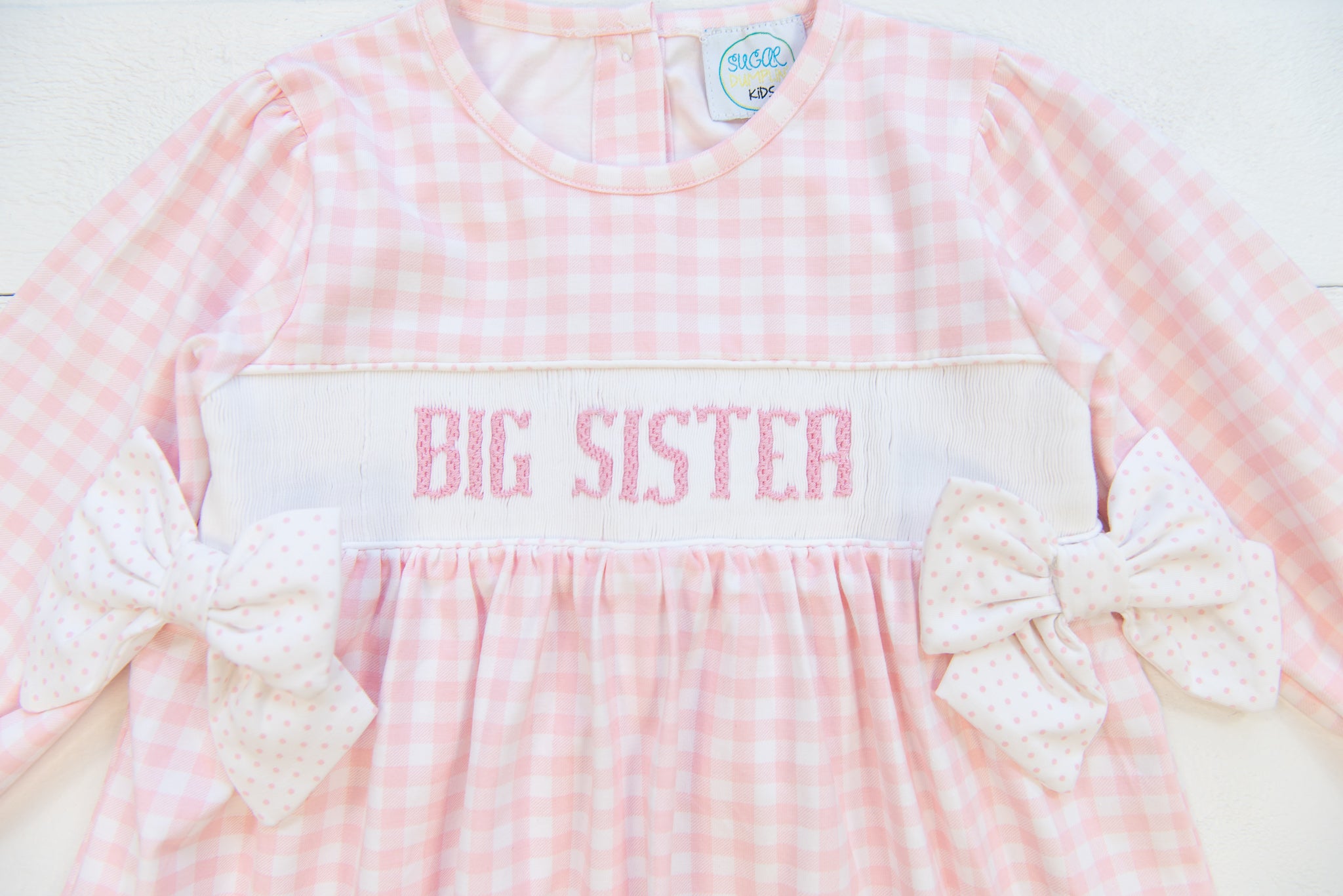 Girls Big Sister Long Sleeve Dress