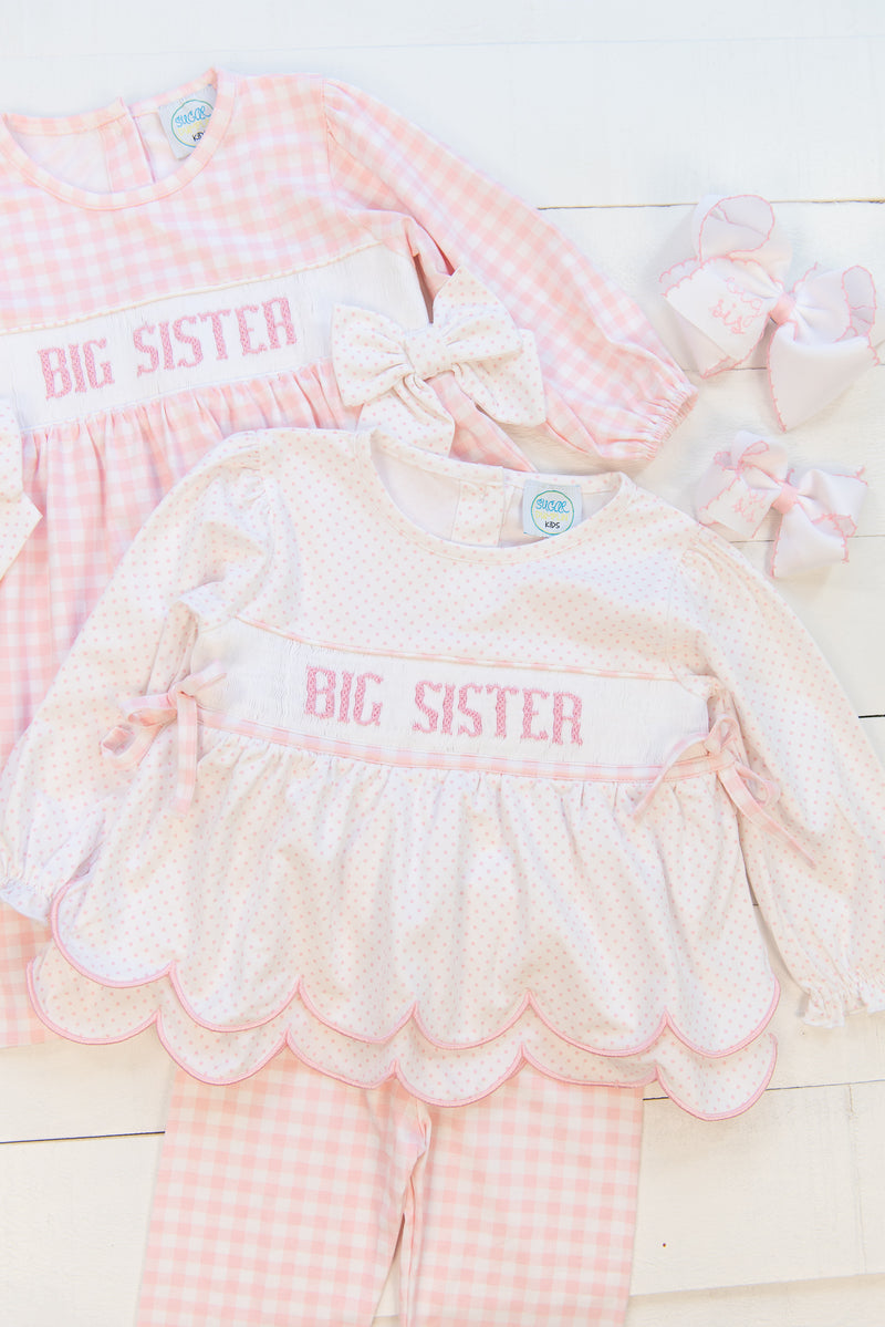 Girls Big Sister Long Sleeve Dress