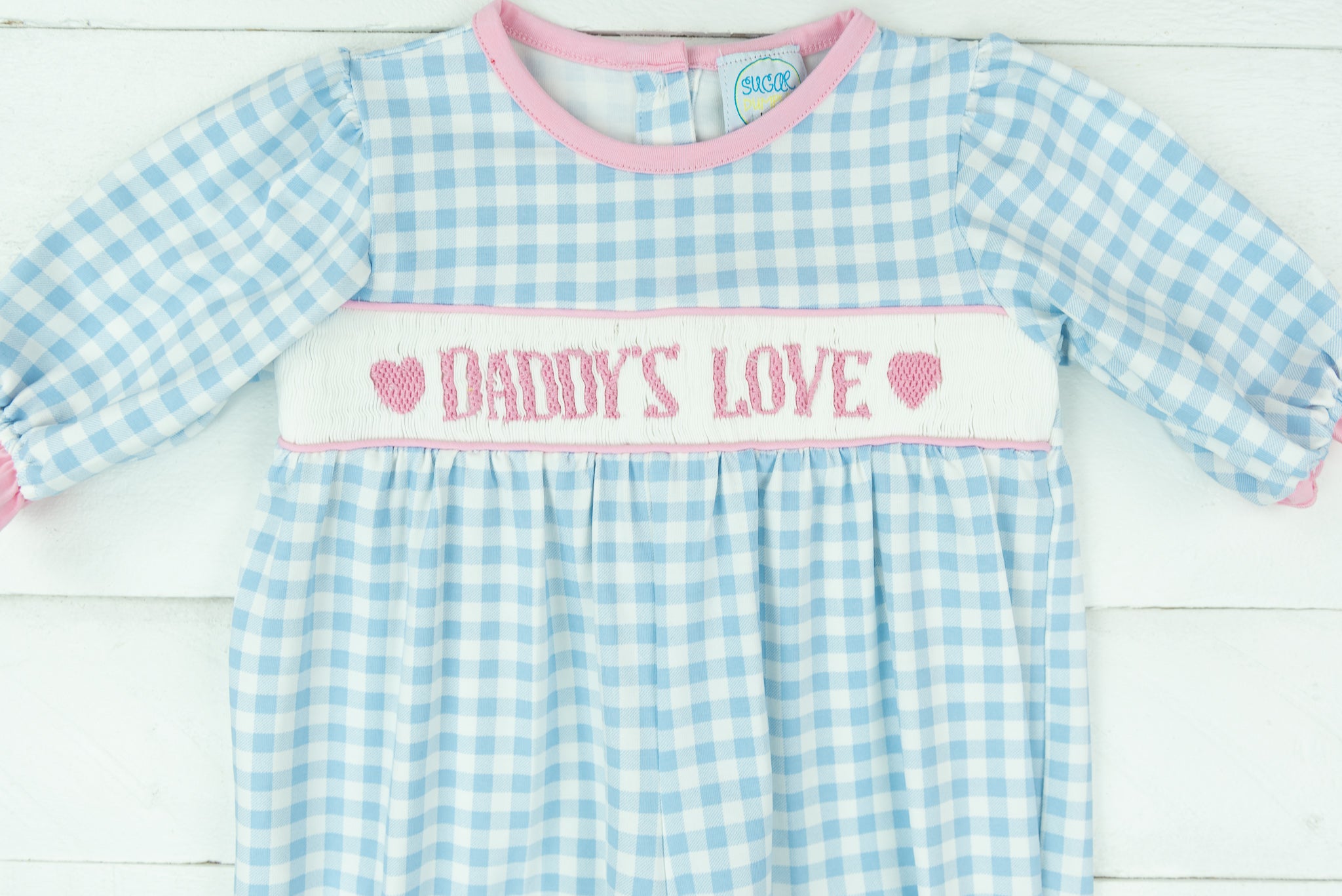 Girls Heart Smock Long Bubble