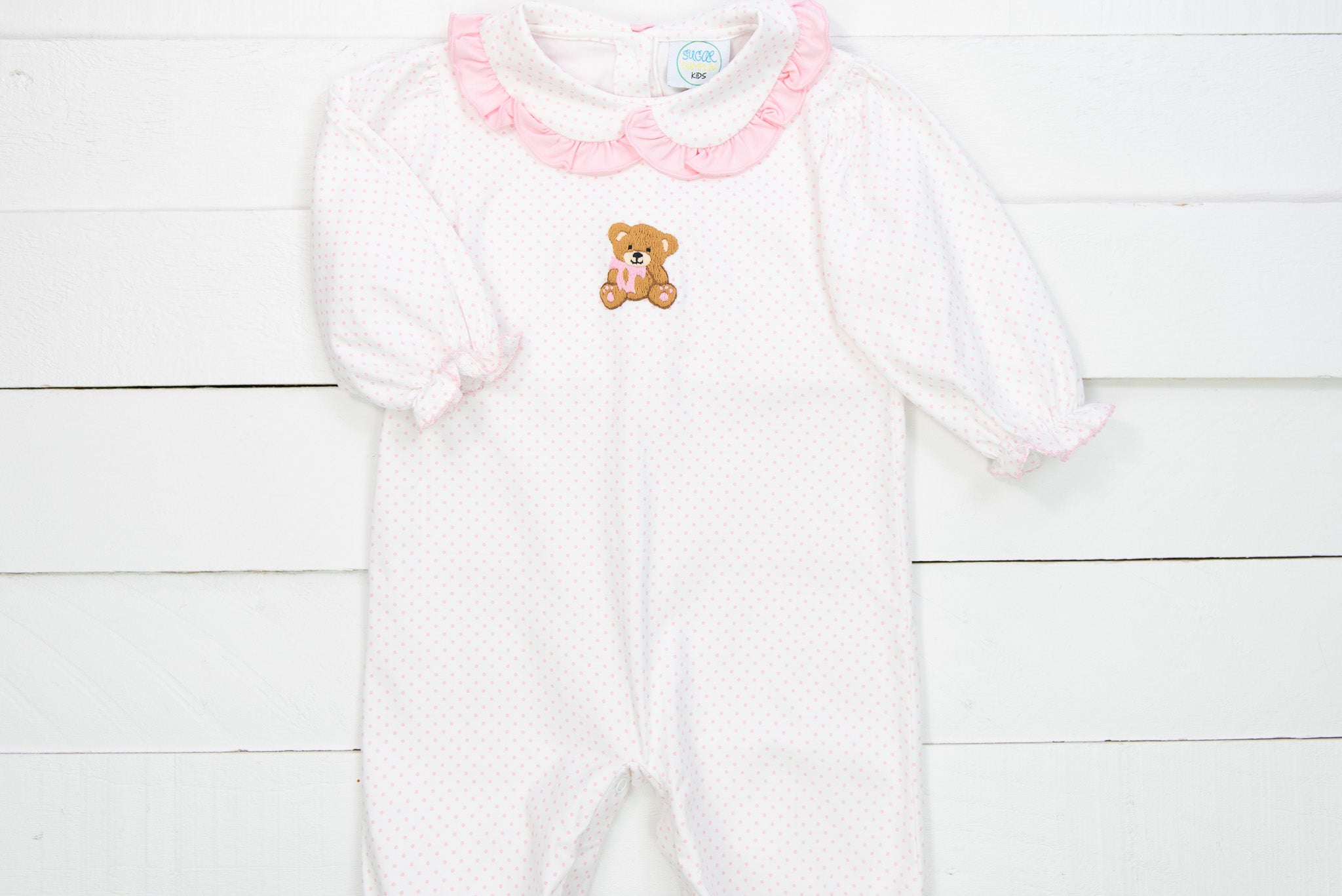 Girls Teddy Bear PJ Romper