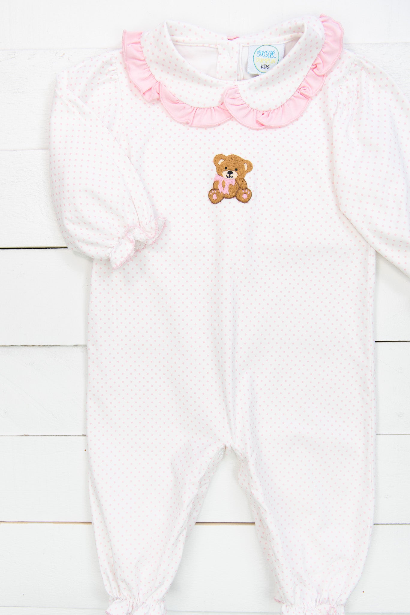 Girls Teddy Bear PJ Romper