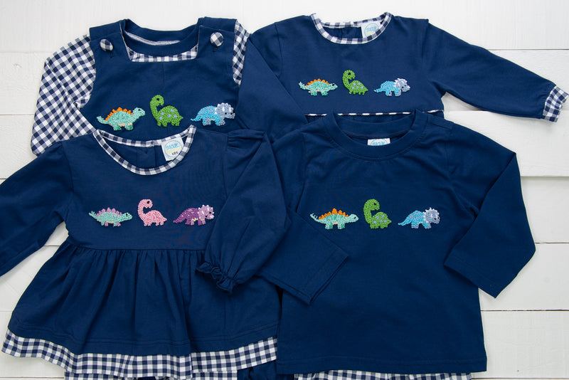 Boys French Knot Dino Pants Set