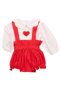 Girls Red Heart Bubble Set