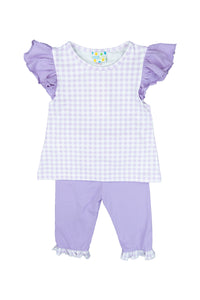 Girls Simple Pajama Pants Set