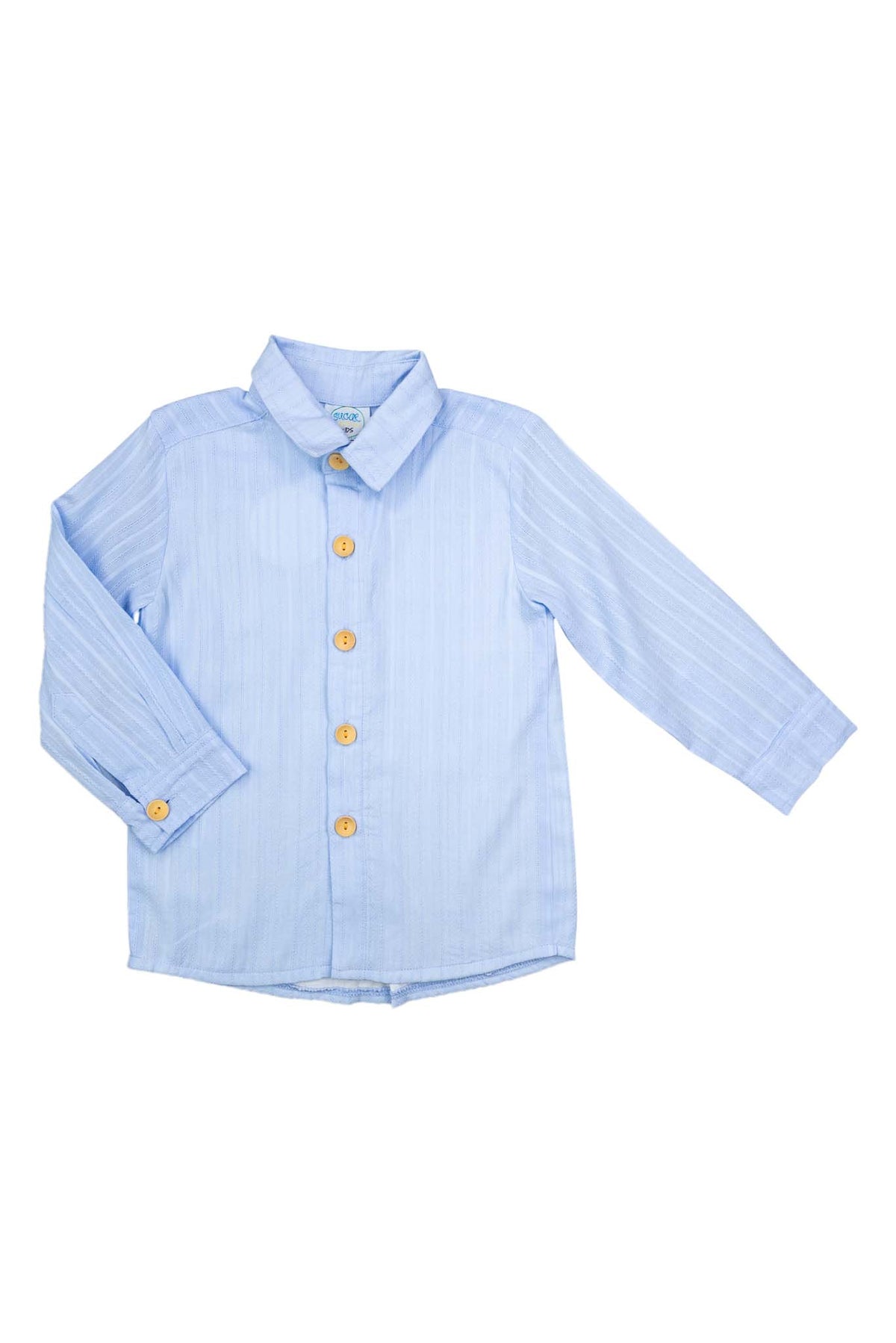 Boys Blue Linen Shirt Only