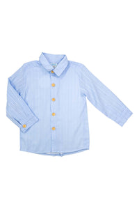 Boys Blue Linen Shirt Only