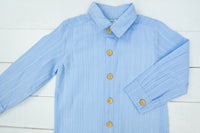 Boys Blue Linen Shirt