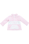 Girls Pink Quilted Name Pullover