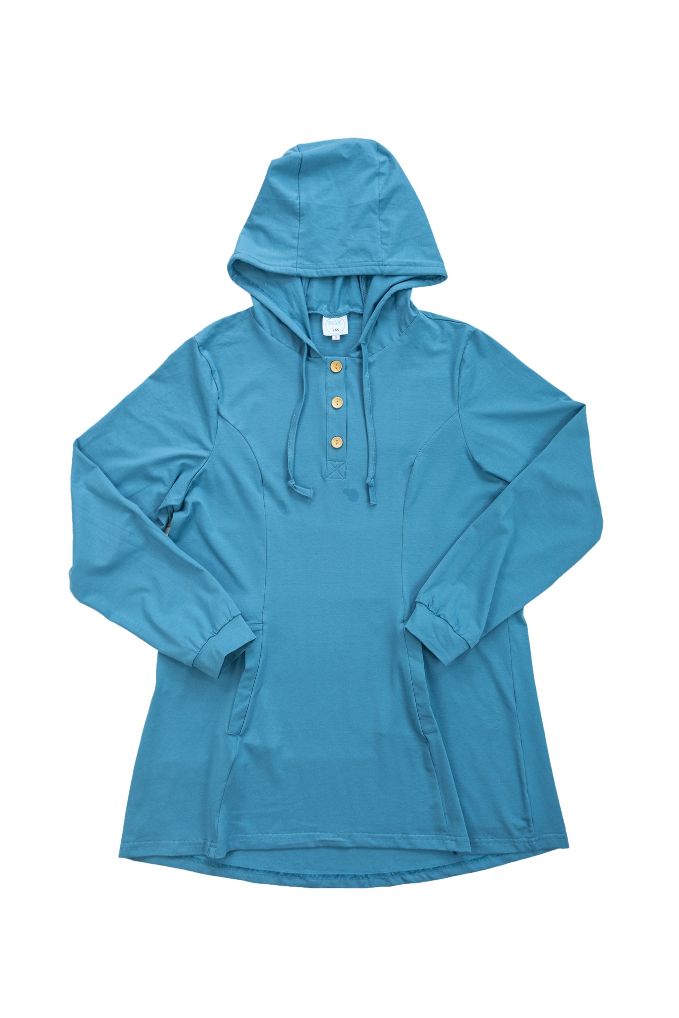 Mom Blue Stone Hooded Pullover