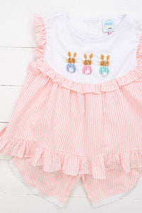 Girls Hoppy Easter Shorts Set