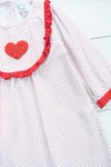 Girls Red Heart Dress