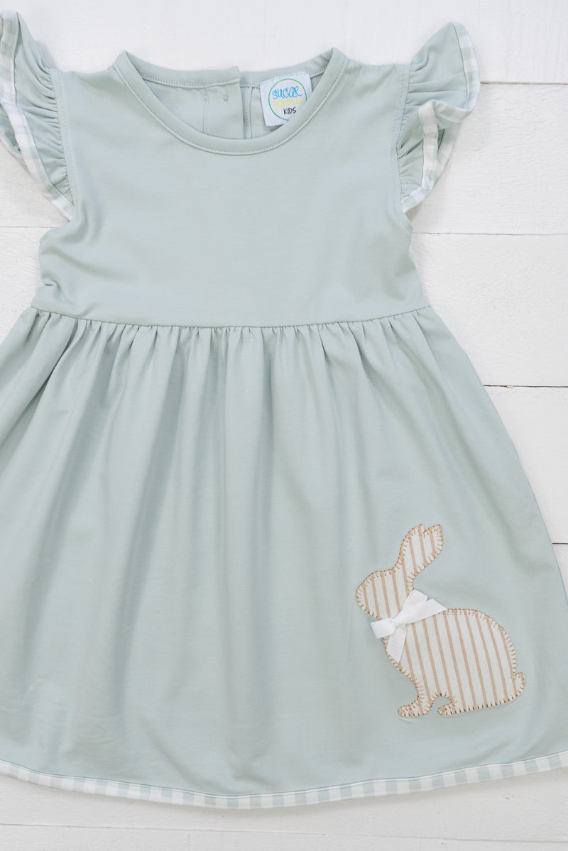 Girls Stripe Bunny Dress