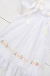 Girls Classic White Embroidered Heirloom Dress