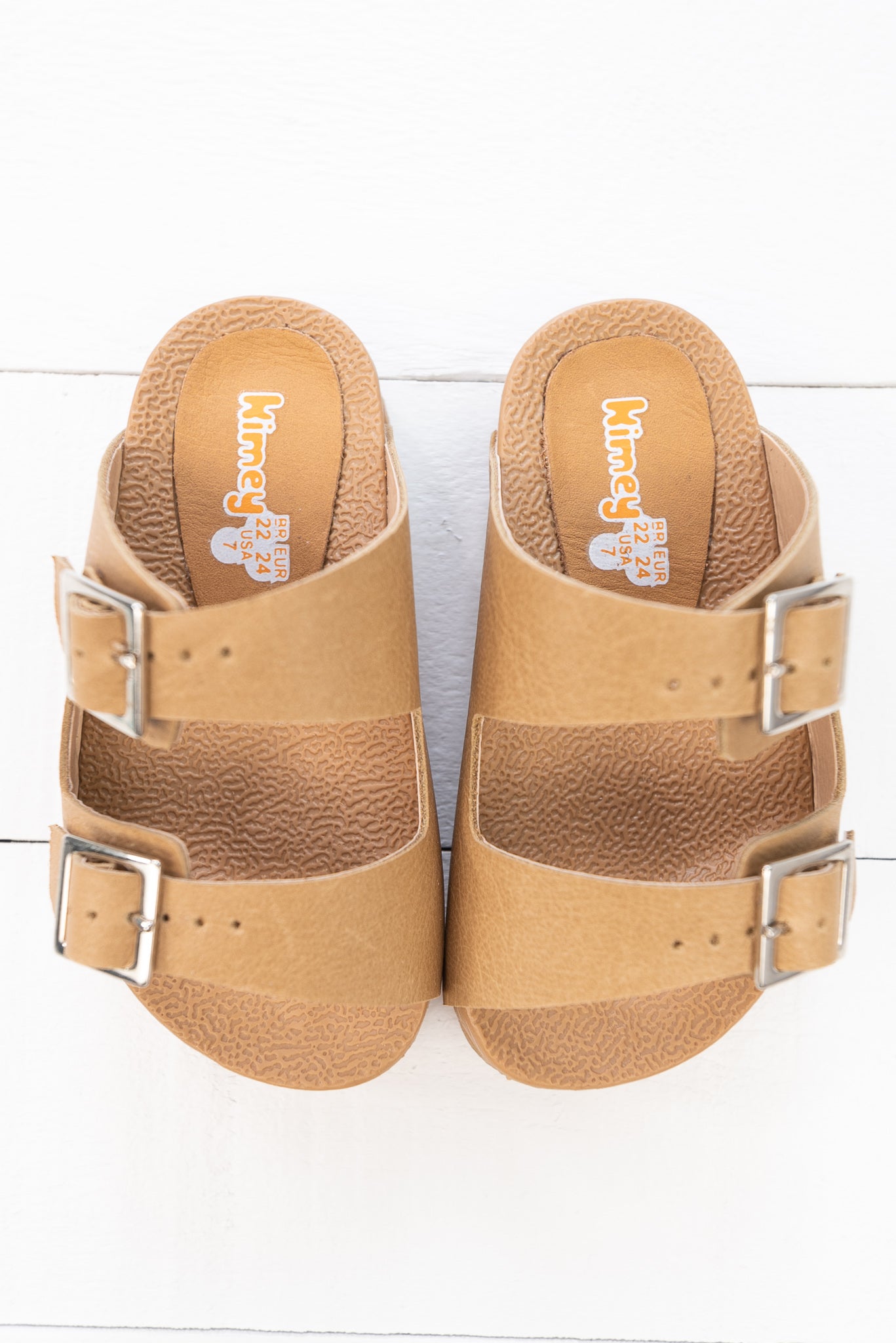 Kimey Couro Sandal - Amendoa – Sugar Dumplin' Kids