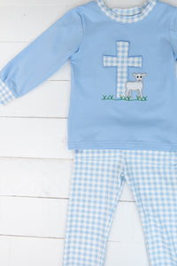 Boys Little Lamb PJ Pants Set