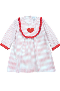 Girls Red Heart Dress