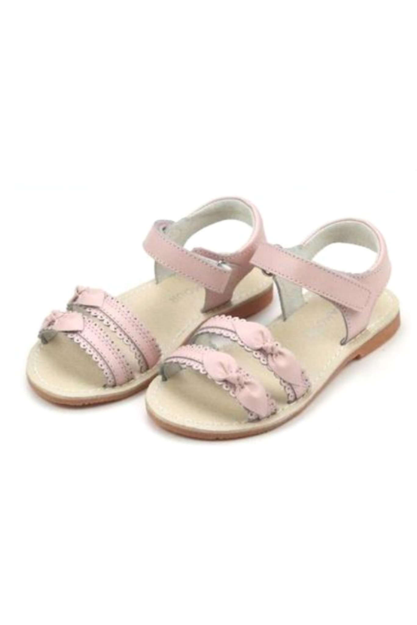 L'amour- Josie Scalloped Strap Sandal Pink