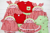 Girls Seersucker Watermelon Dress